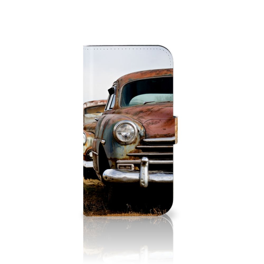iPhone 15 Plus Telefoonhoesje met foto Vintage Auto met afbeelding van een rustieke vintage auto.