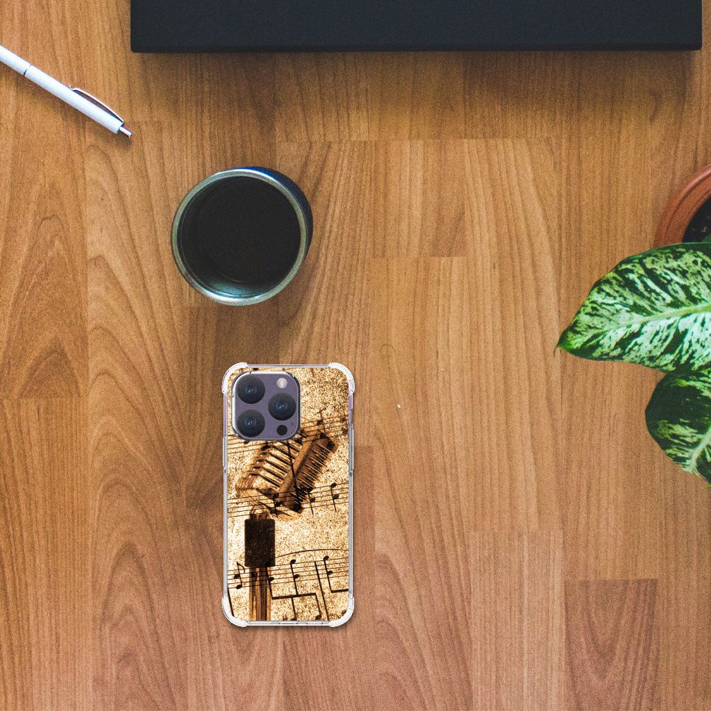 iPhone 15 Pro Anti-shock Hoesje met foto Bladmuziek B2C Telecom