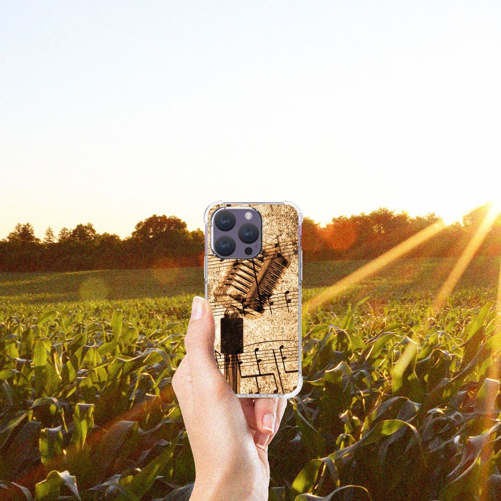 iPhone 15 Pro Anti-shock Hoesje met foto Bladmuziek B2C Telecom