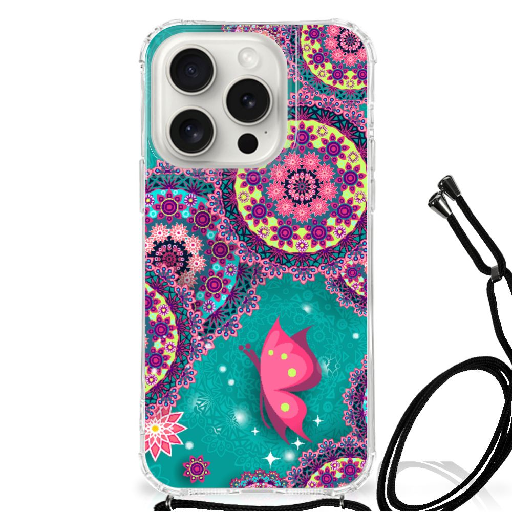 iPhone 15 Pro Back Cover Cirkels en Vlinders B2C Telecom