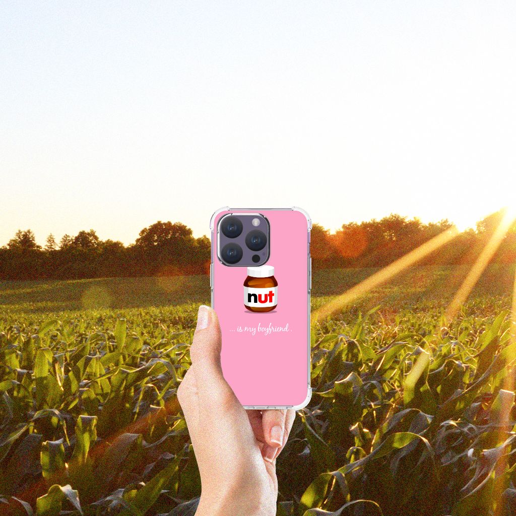 iPhone 15 Pro Beschermhoes Nut Boyfriend telefoonhoesje nut boyfriend aanzicht