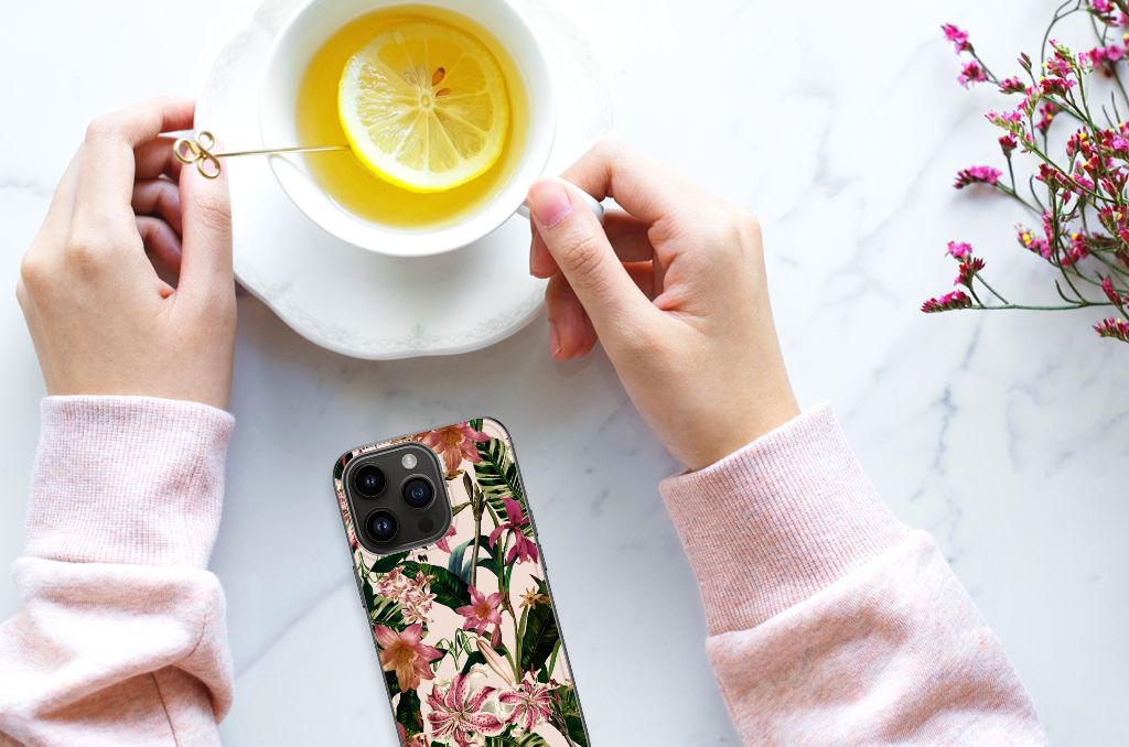 iPhone 15 Pro Bloemen Hoesje Flowers B2C Telecom