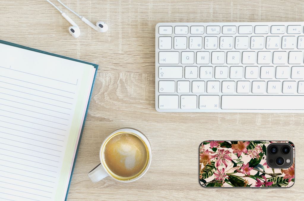 iPhone 15 Pro Bloemen Hoesje Flowers B2C Telecom