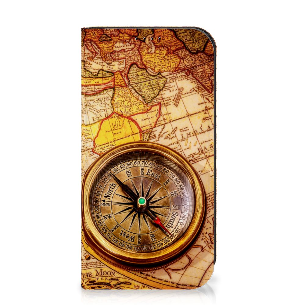 iPhone 15 Pro Book Cover Kompas boek cover kompas vooraanzicht
