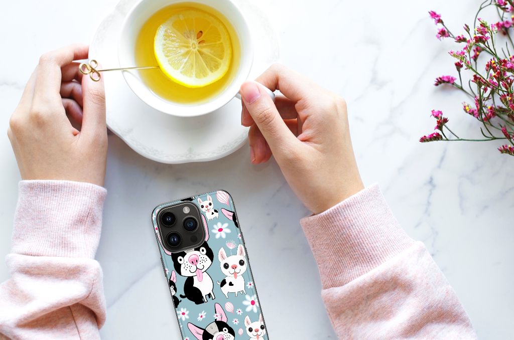 iPhone 15 Pro Dierenprint Telefoonhoesje Hondjes B2C Telecom