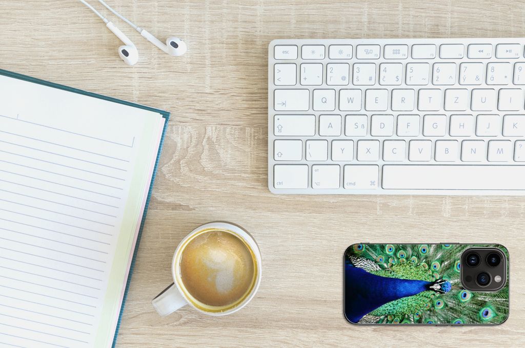 iPhone 15 Pro Dierenprint Telefoonhoesje Pauw B2C Telecom
