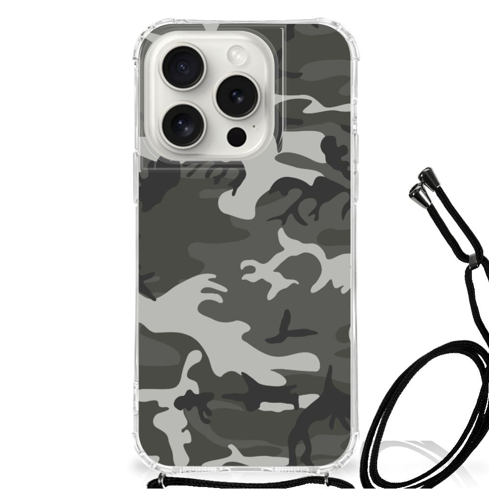 iPhone 15 Pro Doorzichtige Silicone Hoesje Army Light B2C Telecom