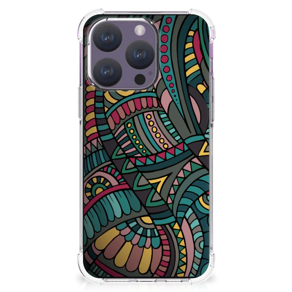 iPhone 15 Pro Doorzichtige Silicone Hoesje Aztec B2C Telecom
