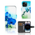 iPhone 15 Pro Hoesje Orchidee Blauw Cadeau voor je Moeder ontwerp bloemen aanzicht