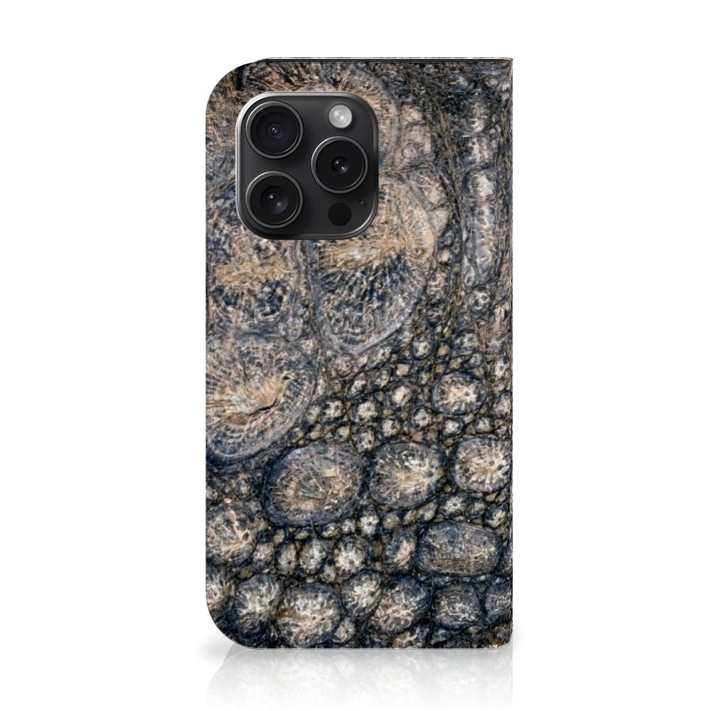 iPhone 15 Pro Hoesje maken Krokodillenprint krokodillenprint design voren
