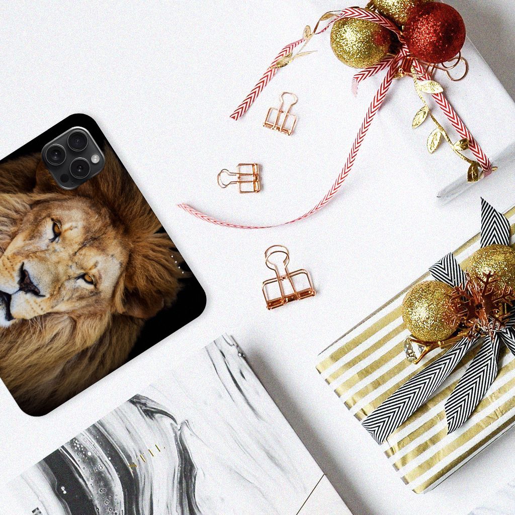 iPhone 15 Pro Hoesje maken Leeuw design leeuw bovenaanzicht