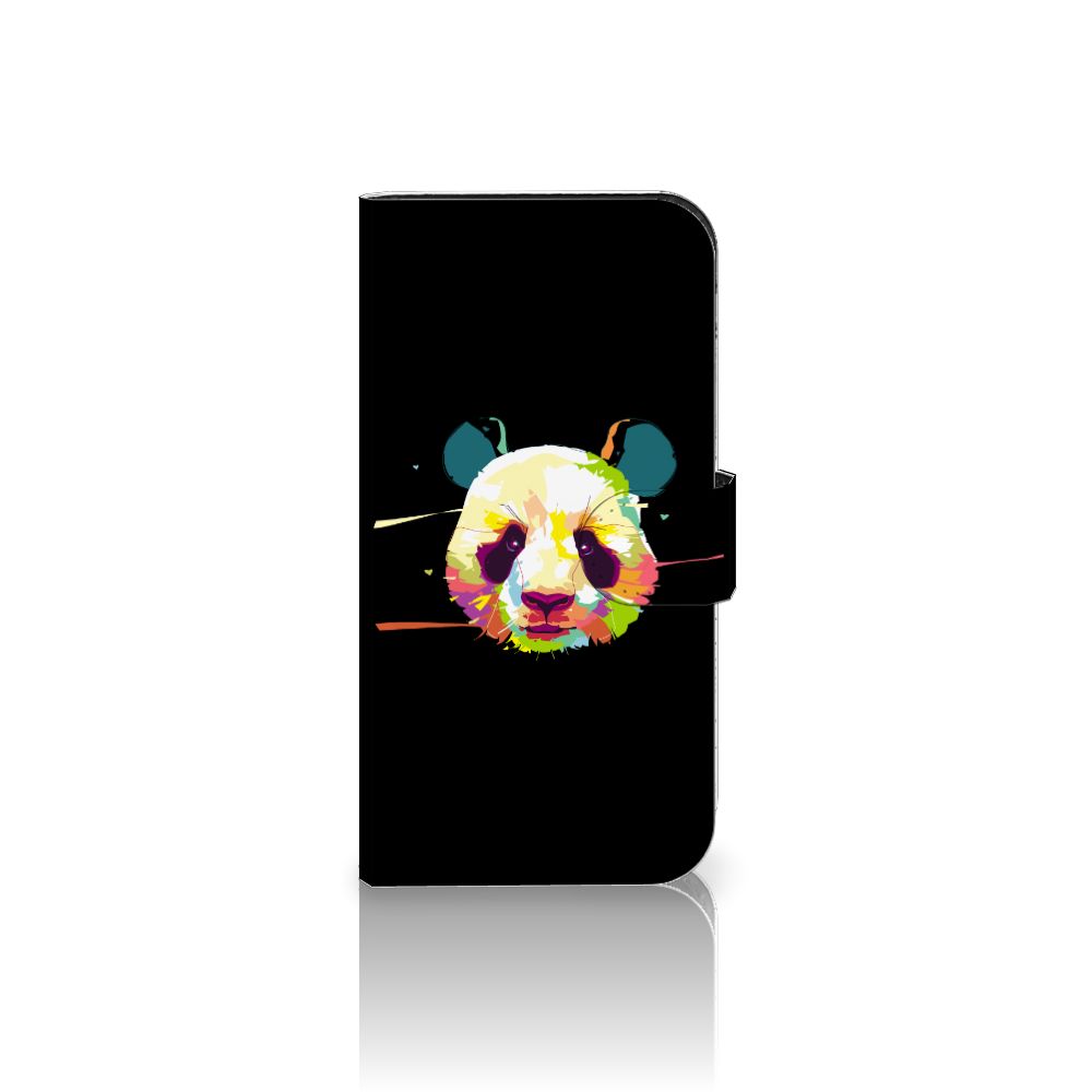 iPhone 15 Pro Leuk Hoesje Panda Color met een kleurrijke panda print voor een vrolijke uitstraling.