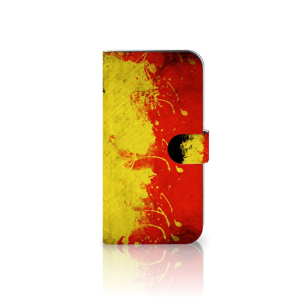 iPhone 15 Pro Max Bookstyle Case België met Belgische kleuren, stijlvolle en opvallende bescherming 📱.