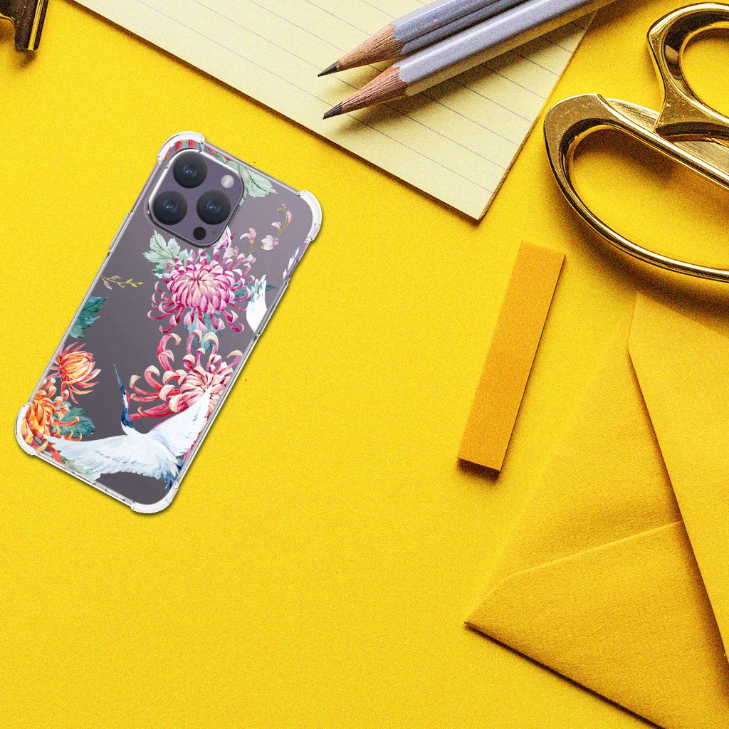 iPhone 15 Pro Max Case Anti-shock Bird Flowers B2C Telecom