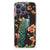 iPhone 15 Pro Max Case Anti-shock Pauw met Bloemen achterkant