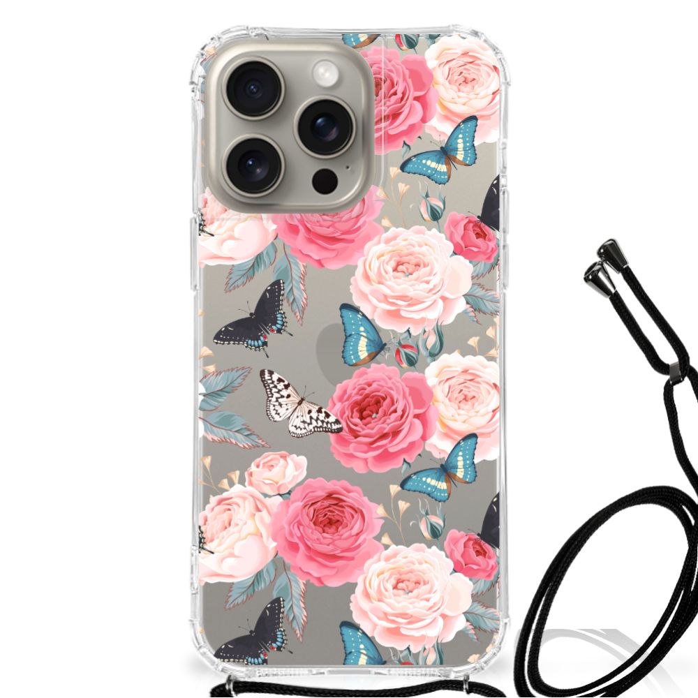 iPhone 15 Pro Max Case Butterfly Roses B2C Telecom