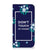 iPhone 15 Pro Max Design Case Flowers Blue DTMP met bloemen en tekst 'Don't Touch My Phone' 🌸