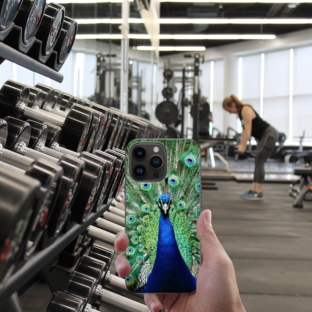 iPhone 15 Pro Max Dierenprint Telefoonhoesje Pauw B2C Telecom