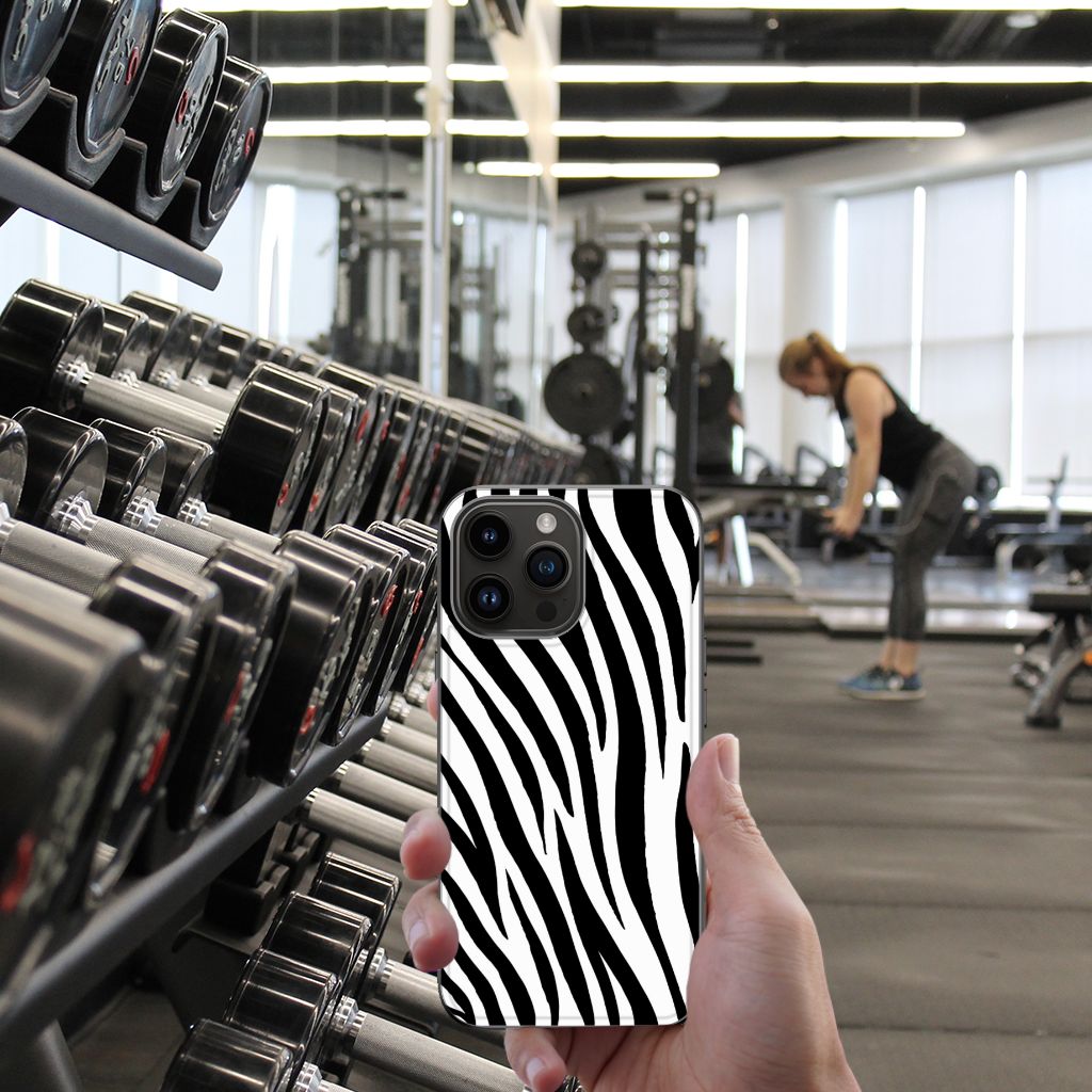 iPhone 15 Pro Max Dierenprint Telefoonhoesje Zebra B2C Telecom