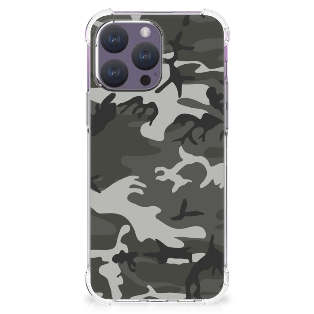 iPhone 15 Pro Max Doorzichtige Silicone Hoesje Army Light B2C Telecom