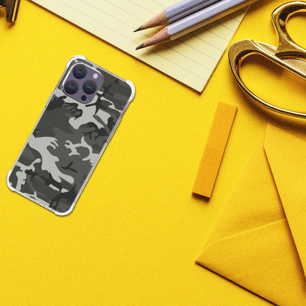 iPhone 15 Pro Max Doorzichtige Silicone Hoesje Army Light B2C Telecom