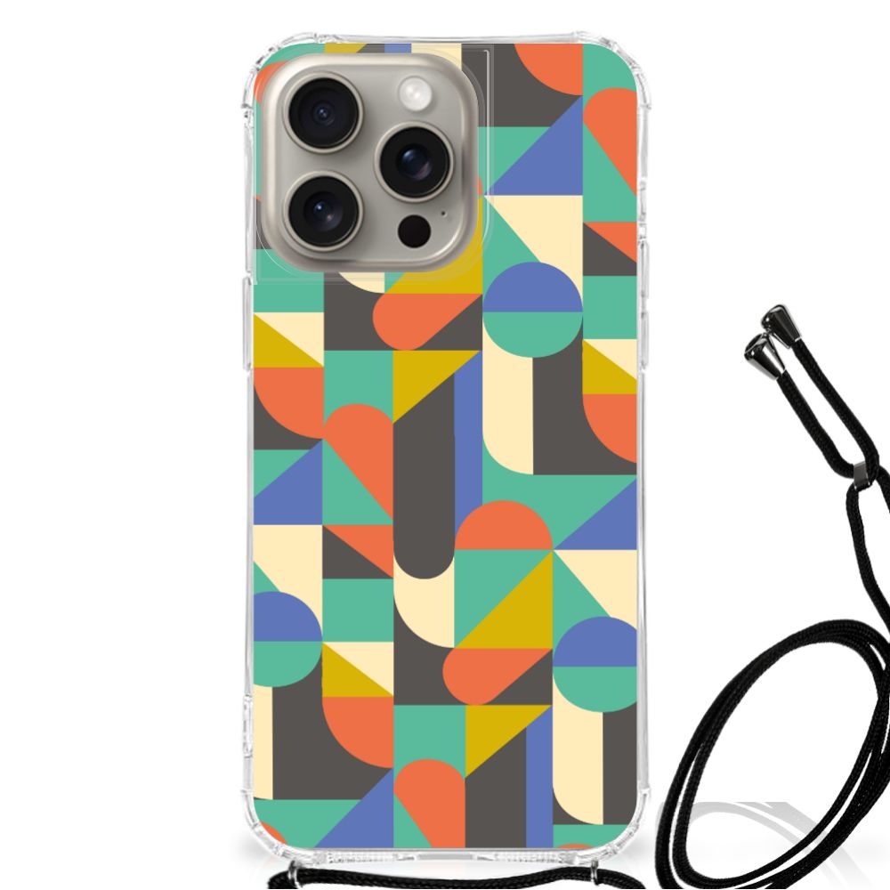 iPhone 15 Pro Max Doorzichtige Silicone Hoesje Funky Retro B2C Telecom