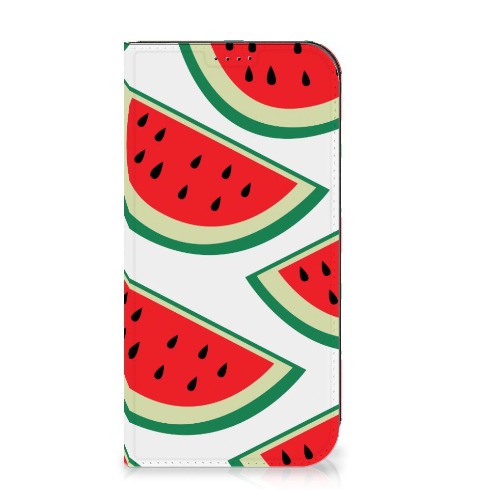 iPhone 15 Pro Max Flip Style Cover Watermelons met een kleurrijk watermeloen design 🍉