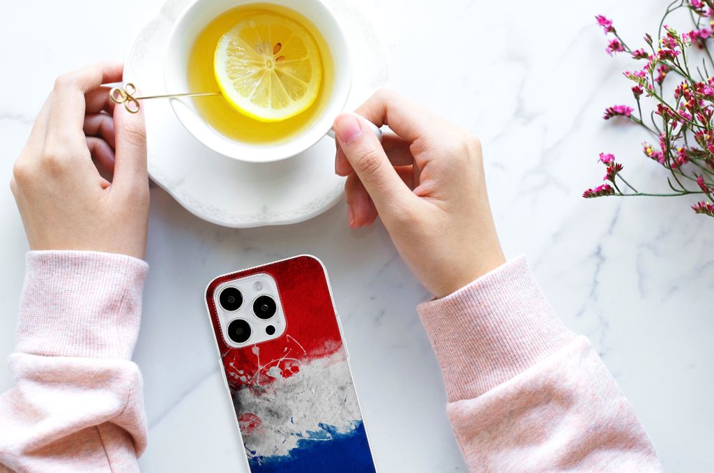 iPhone 15 Pro Max Hoesje Nederland design Nederlandse vlag aanzicht