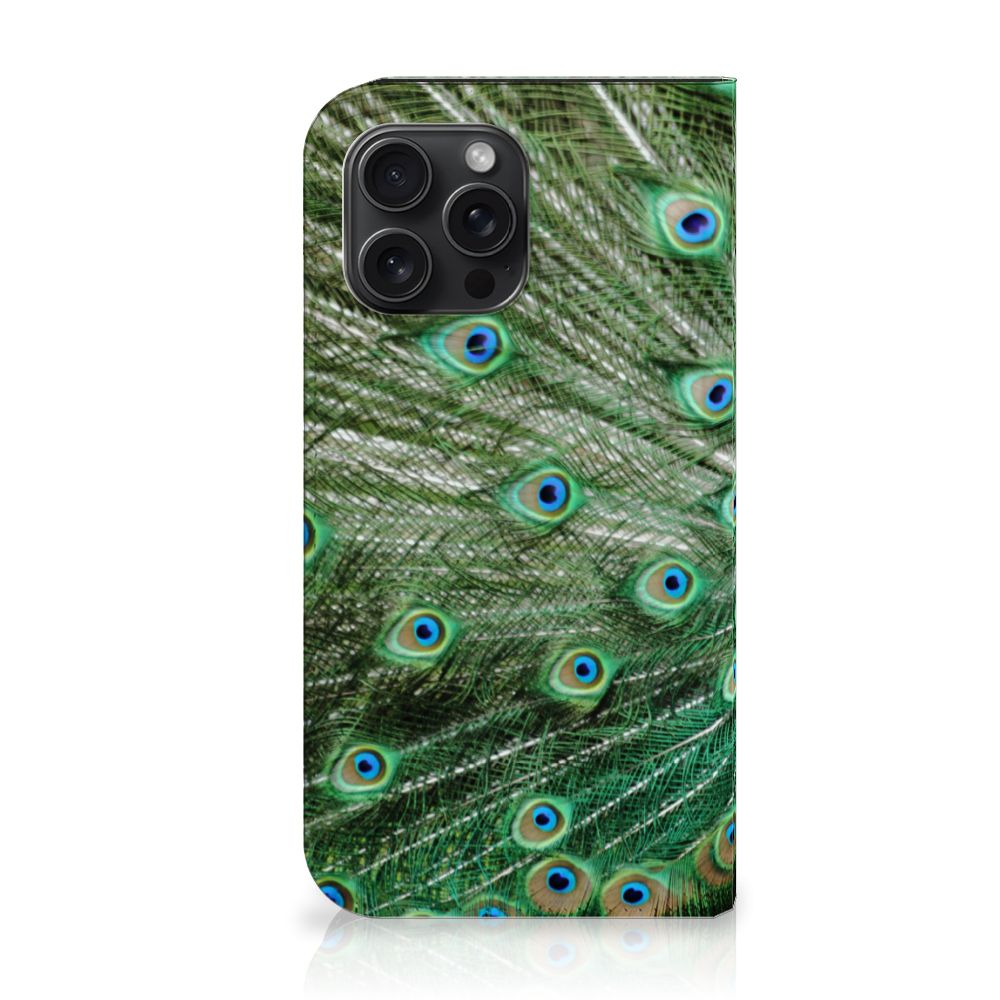 iPhone 15 Pro Max Hoesje maken Pauw met prachtig pauwenveren design 🦚.