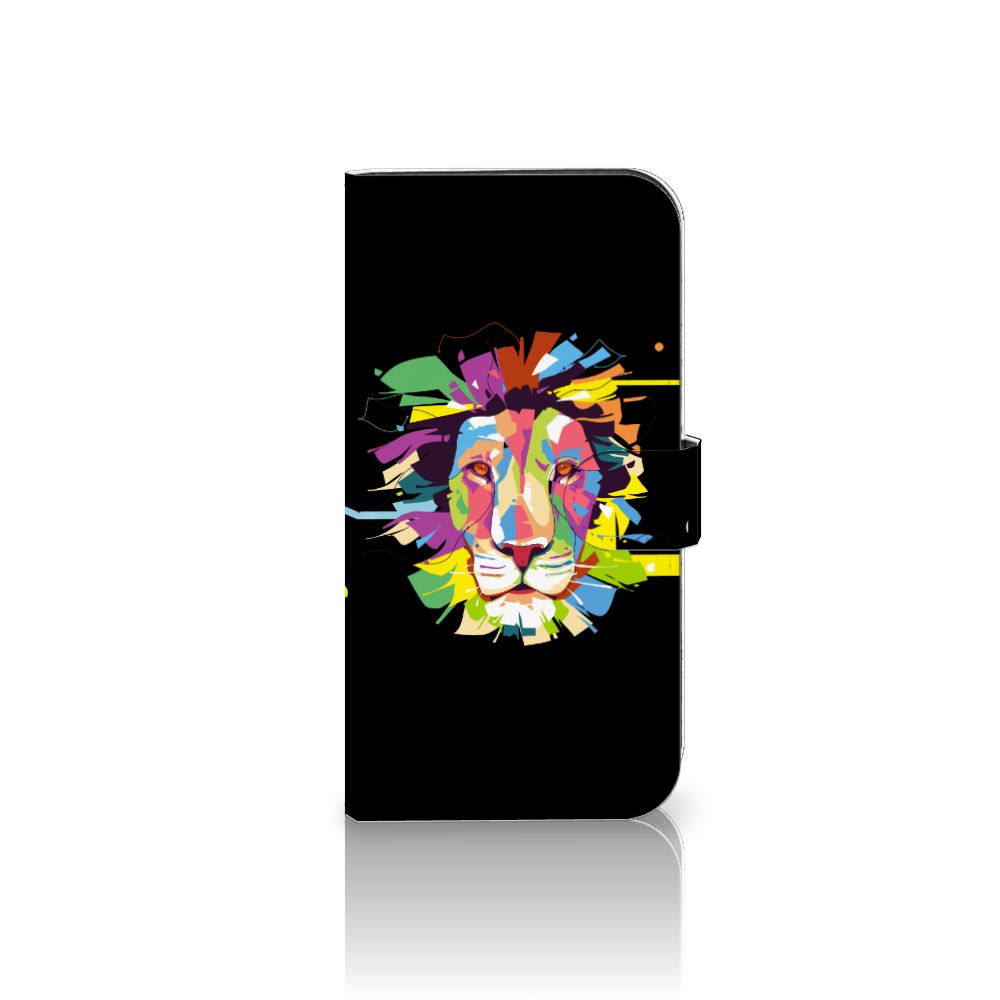 iPhone 15 Pro Max Leuk Hoesje Lion Color - Uniek telefoonhoesje met kleurrijk leeuwendesign 🦁