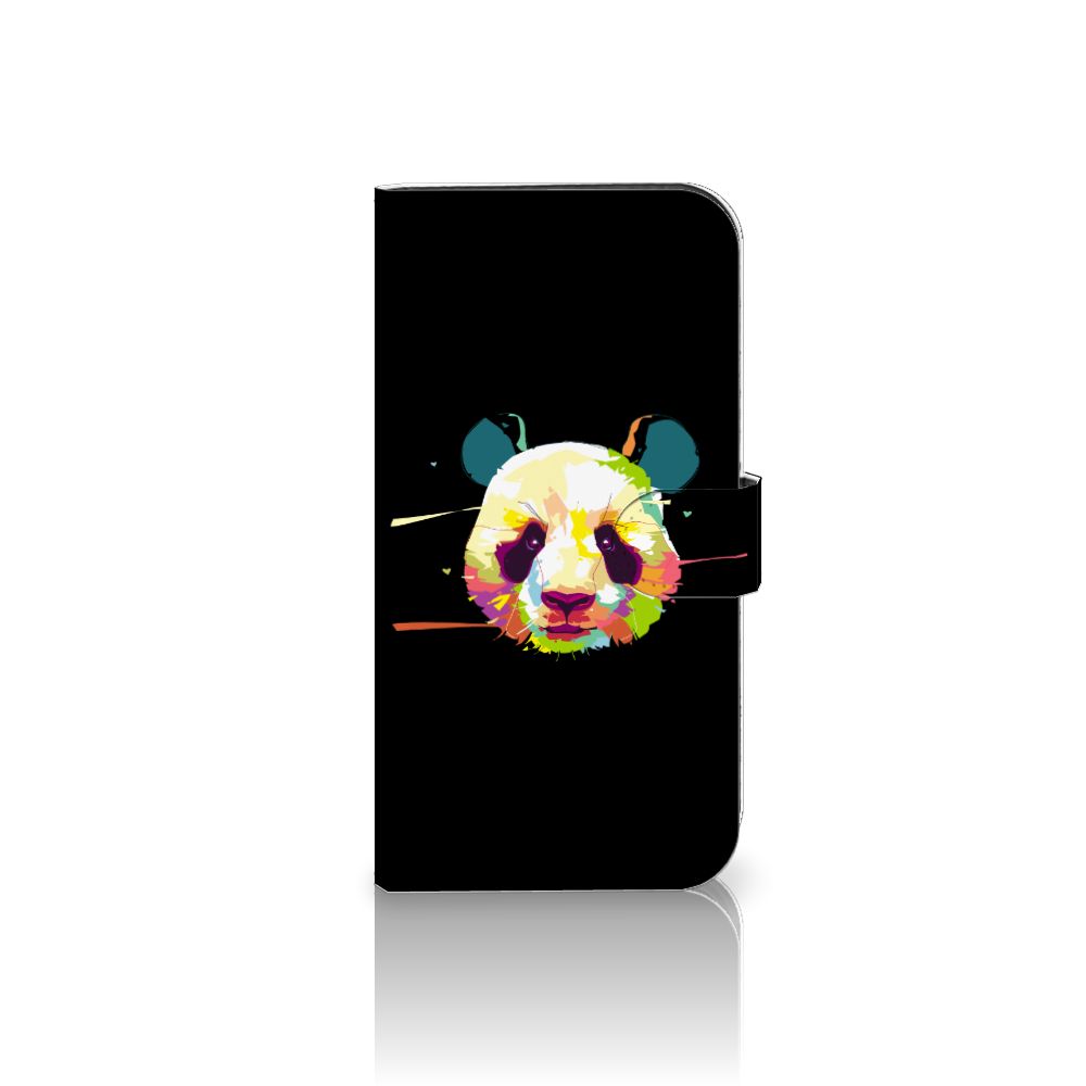 iPhone 15 Pro Max Leuk Hoesje Panda Color hoesje panda kleurensplash voorkant