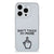 iPhone 15 Pro Max Silicone-hoesje Finger Don't Touch My Phone met handcursor design.