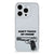 iPhone 15 Pro Max Silicone-hoesje Pistol DTMP met een ontwerp van een pistool en de tekst "DON'T TOUCH MY PHONE"
