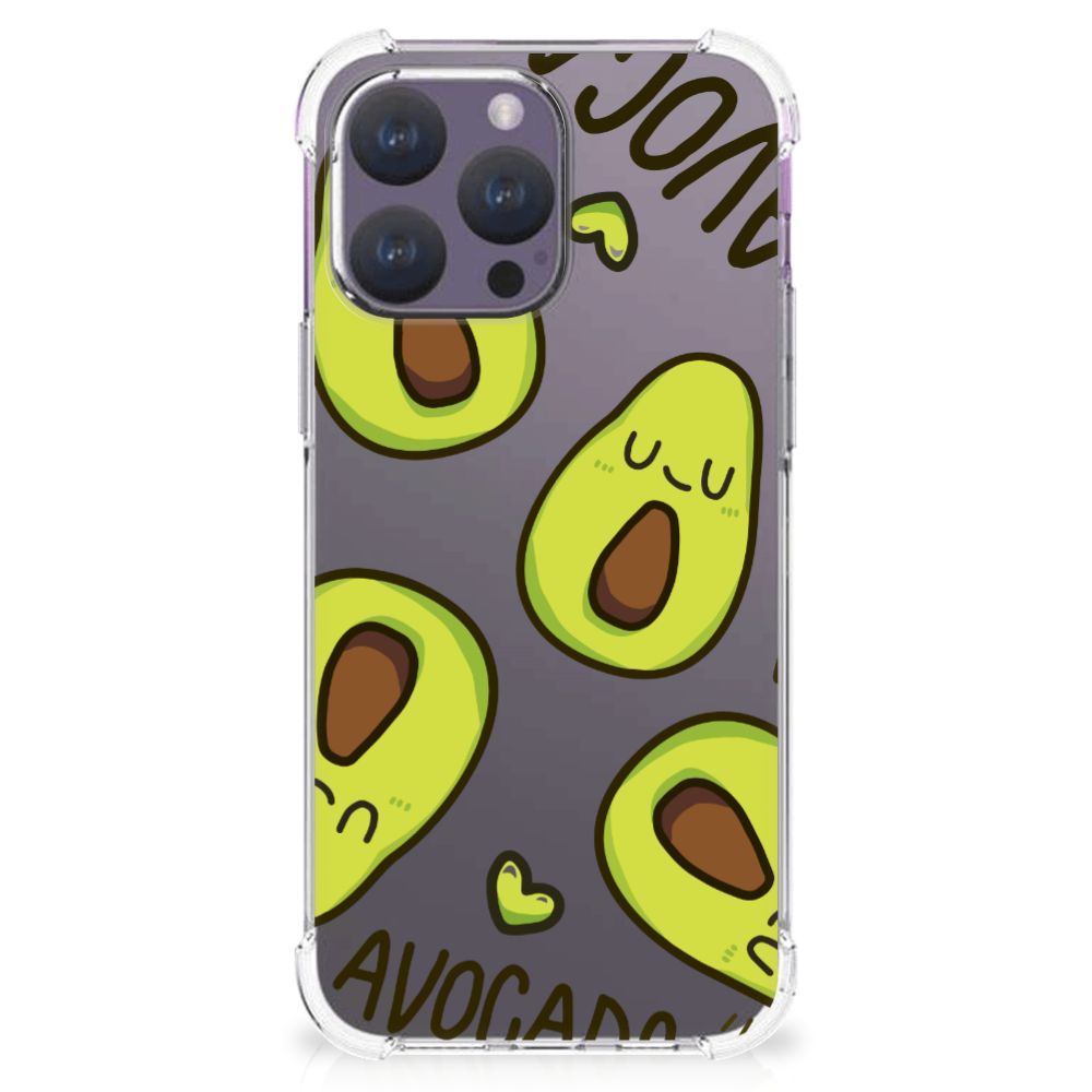 iPhone 15 Pro Max Stevig Bumper Hoesje Avocado Singing B2C Telecom