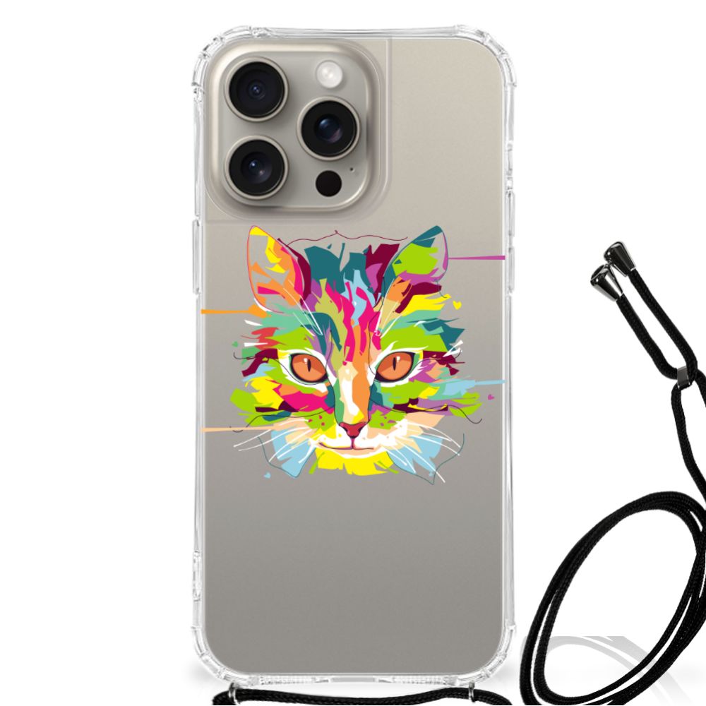 iPhone 15 Pro Max Stevig Bumper Hoesje Cat Color B2C Telecom