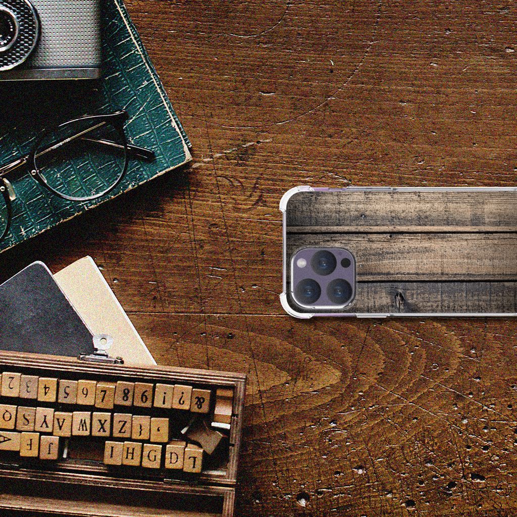 iPhone 15 Pro Max Stevig Telefoonhoesje Steigerhout B2C Telecom