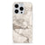 iPhone 15 Pro Max TPU Siliconen Hoesje Marmer Beige met elegant marmerdesign en mooie grijze aders.