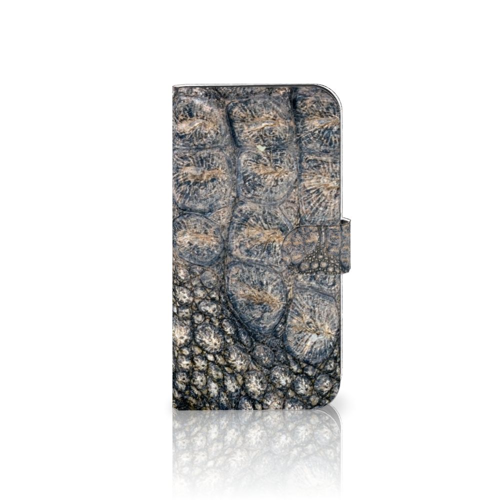 iPhone 15 Pro Max Telefoonhoesje met Pasjes Krokodillenprint - sterke bescherming met stoere krokodillenlook 🐊