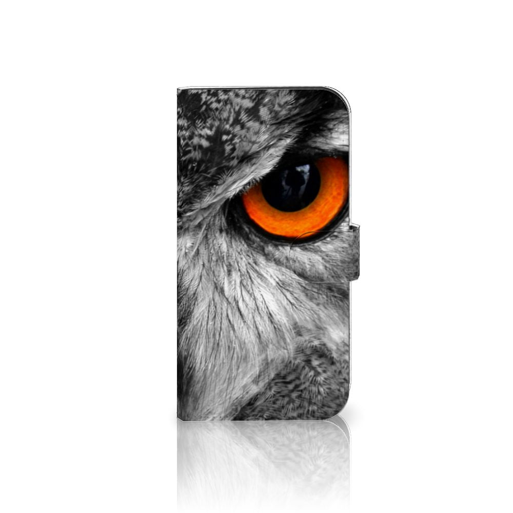iPhone 15 Pro Max Telefoonhoesje met Pasjes Uil uil design aanzicht