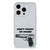iPhone 15 Pro Silicone-hoesje Pistol DTMP met zwart pistool ontwerp en tekst 'DON'T TOUCH MY PHONE'.