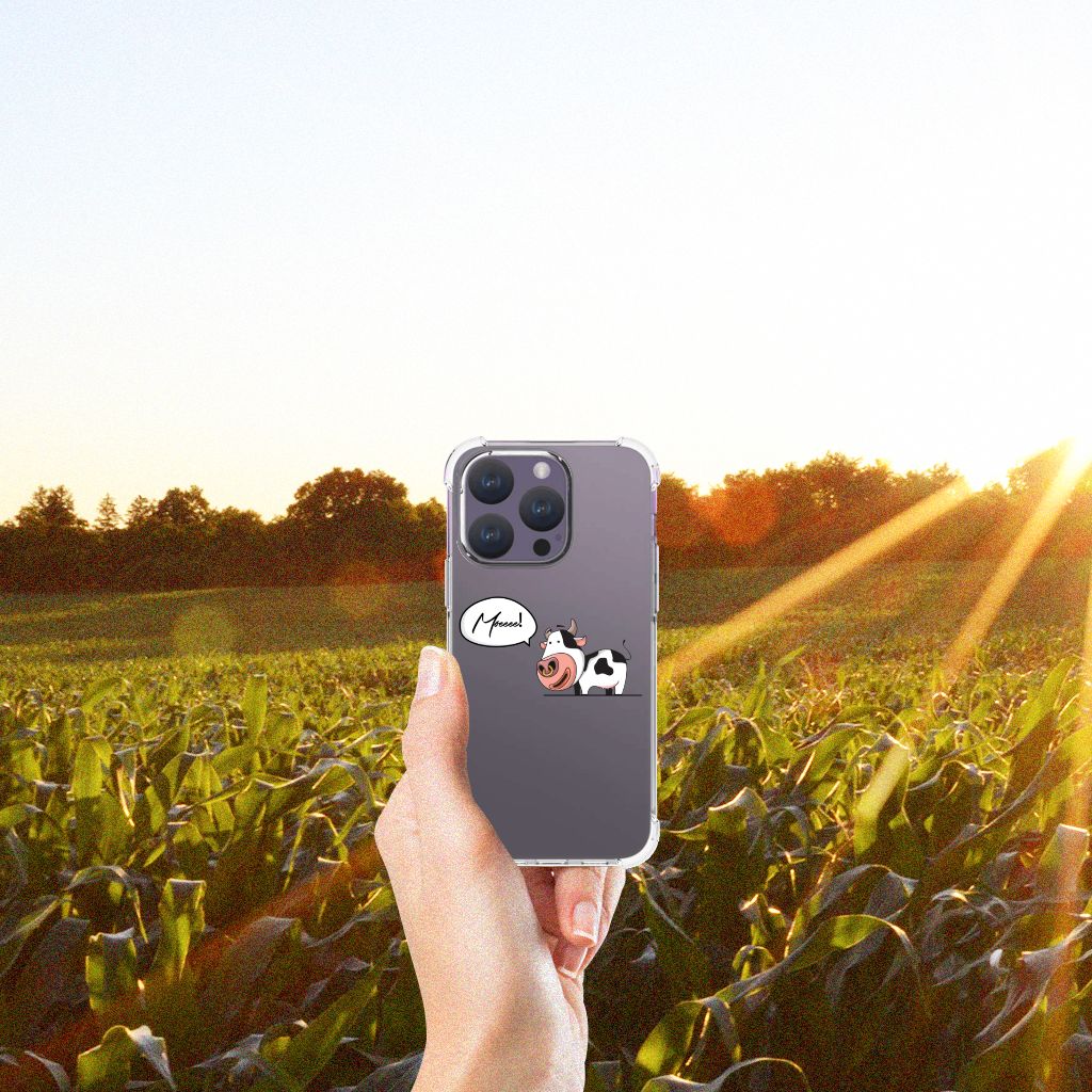 iPhone 15 Pro Stevig Bumper Hoesje Cow B2C Telecom