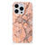iPhone 15 Pro TPU Siliconen Hoesje Marmer Oranje met een prachtig marmerdesign en lichtval.