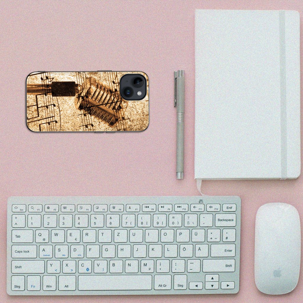 iPhone 15 Silicone Back Case Bladmuziek B2C Telecom