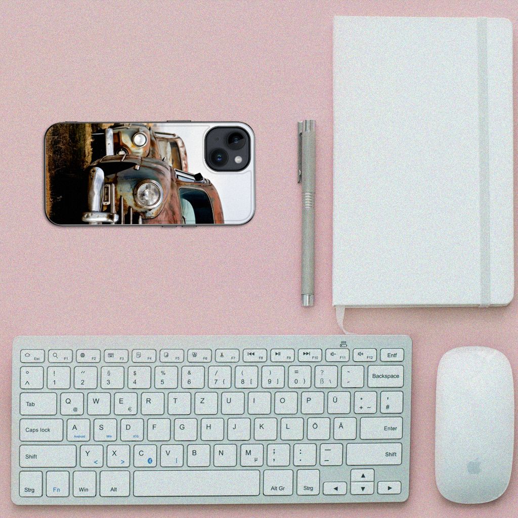 iPhone 15 Silicone Back Case Vintage Auto B2C Telecom