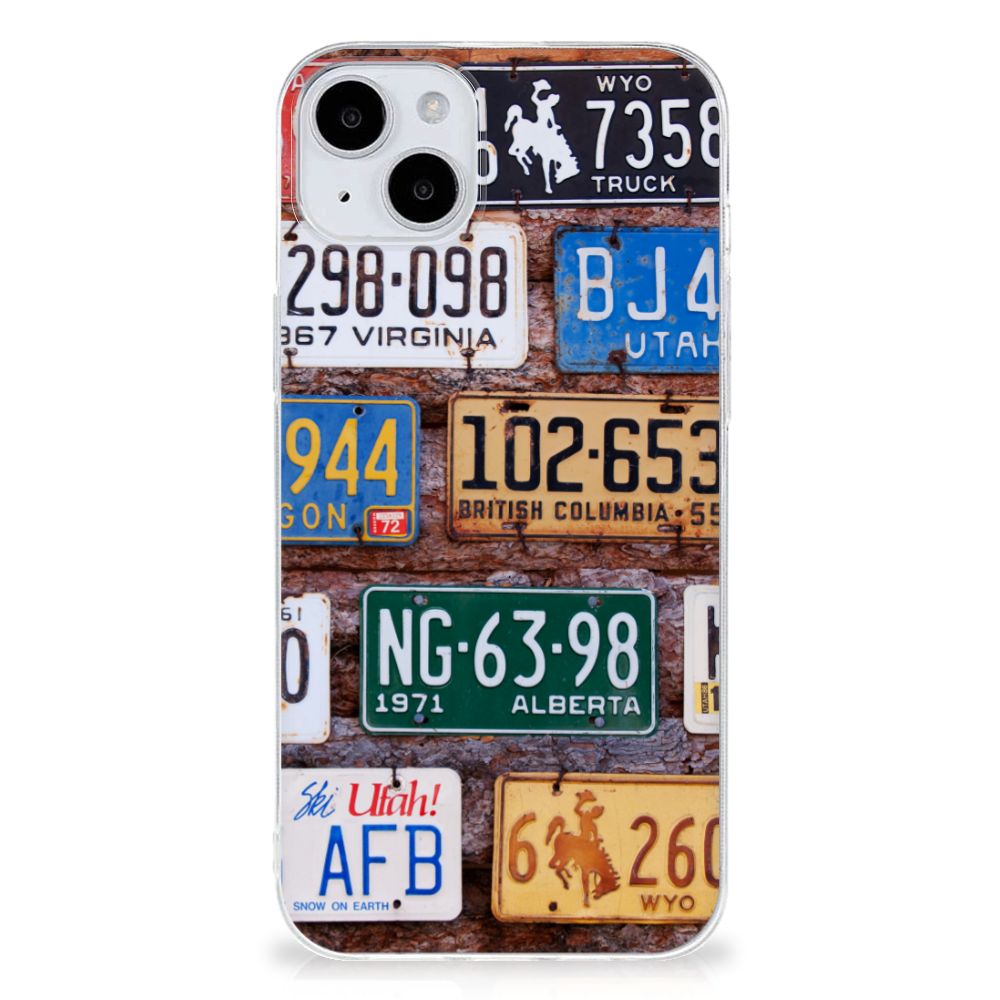 iPhone 15 Siliconen Hoesje met foto Kentekenplaten B2C Telecom