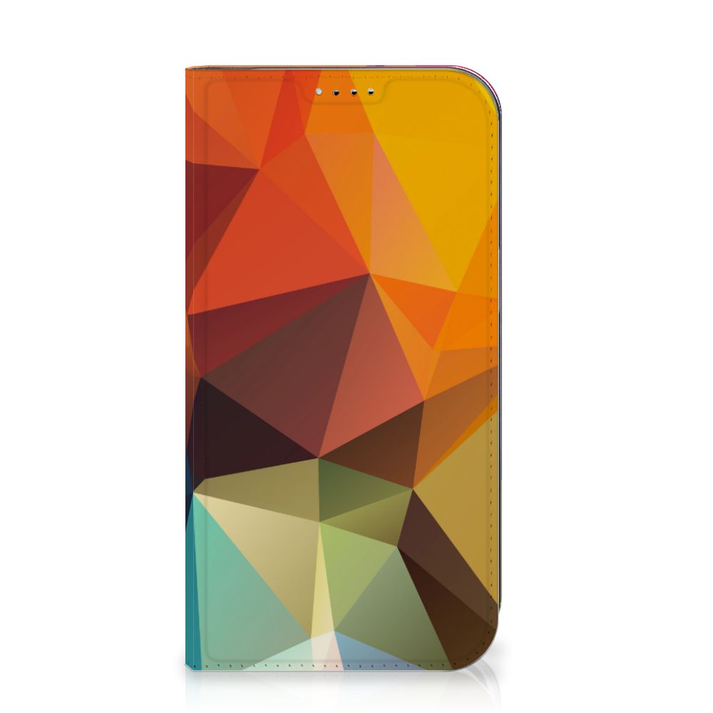 iPhone 15 Stand Case Polygon Color design polygonal abstract view