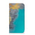 iPhone 15 Standcase Marble Blue Gold met een prachtig marmerdesign in blauw en goud.