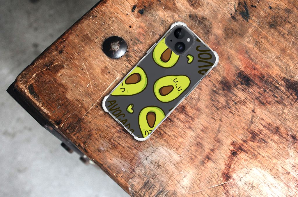 iPhone 15 Stevig Bumper Hoesje Avocado Singing B2C Telecom