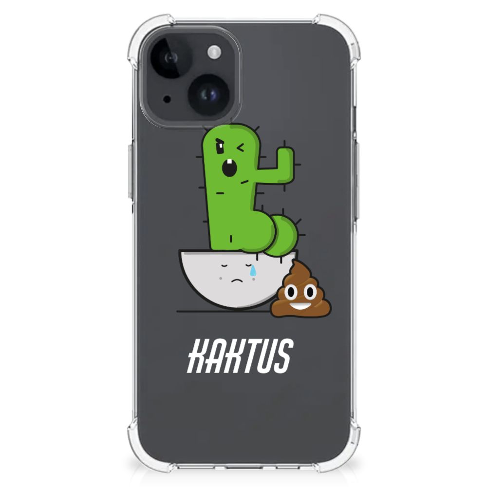 iPhone 15 Stevig Bumper Hoesje Cactus Poo B2C Telecom