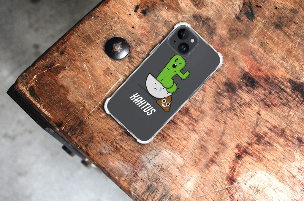 iPhone 15 Stevig Bumper Hoesje Cactus Poo B2C Telecom